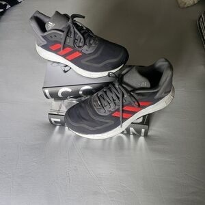 Adidas Men's Gray and Red Running Shoes